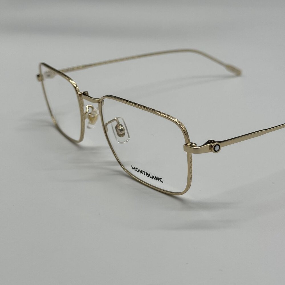 NEW MONTBLANC EYEGLASSES GOLD MEN EYEWEAR MONTBLANC MB0212O 004 - Picture 4 of 8